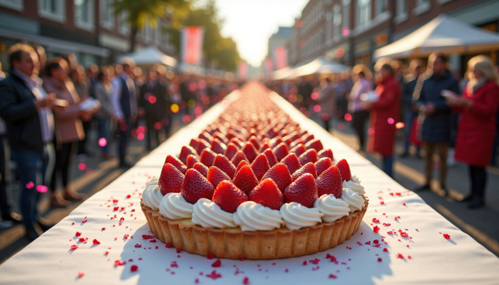 Beverwijk-Viert-750-jaar-marktrecht-langste-aarbeienslof-van-de-wereld-Patisserie-Leek